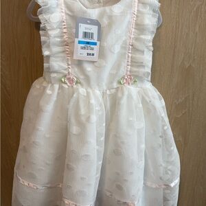 Pippa & Julie Pastel Pink and White Dress